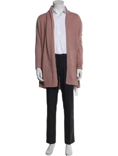 Pre-owned Naadam Cashmere Open Front Cardigan In Pink