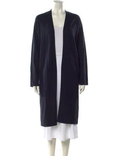 Pre-owned Naadam Cashmere Open Front Sweater In Black