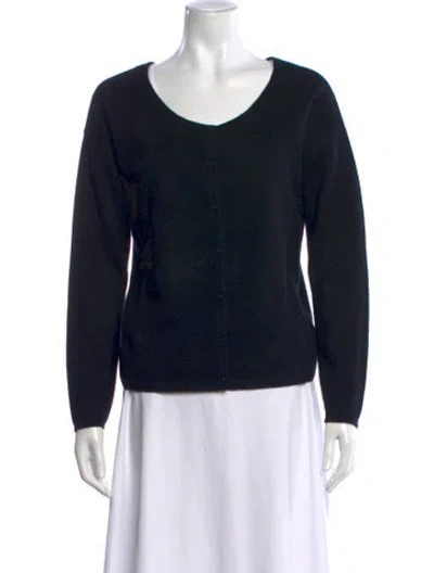 Pre-owned Naadam Cashmere Open Front Sweater In Black