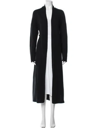 Pre-owned Naadam Cashmere Open Front Sweater In Black