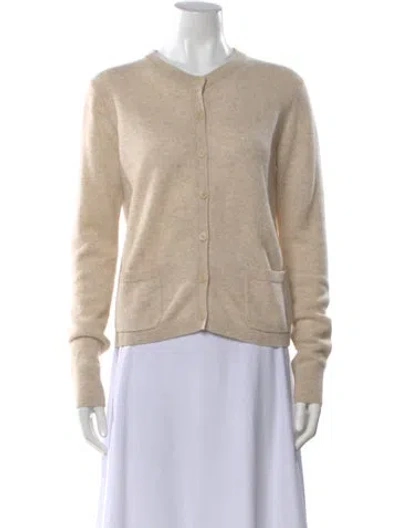 Pre-owned Naadam Cashmere Open Front Sweater In Neutral