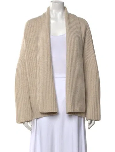 Pre-owned Naadam Cashmere Open Front Sweater In Neutral