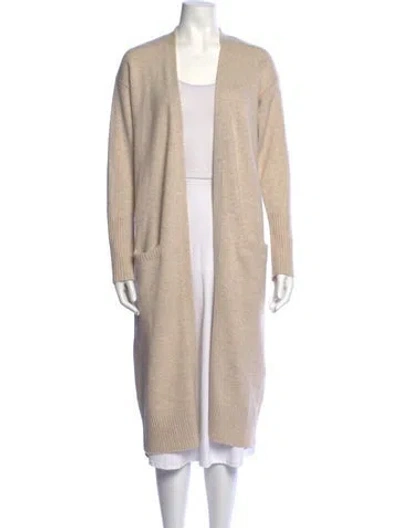 Pre-owned Naadam Cashmere Open Front Sweater In Neutrals