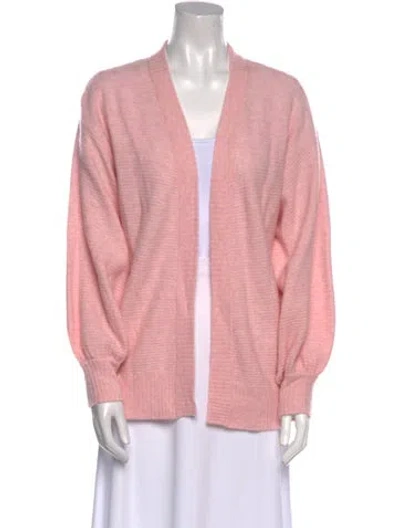 Pre-owned Naadam Cashmere Open Front Sweater In Pink