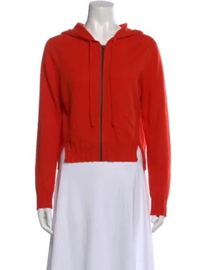 Pre-owned Naadam Cashmere Open Front Sweater In Red