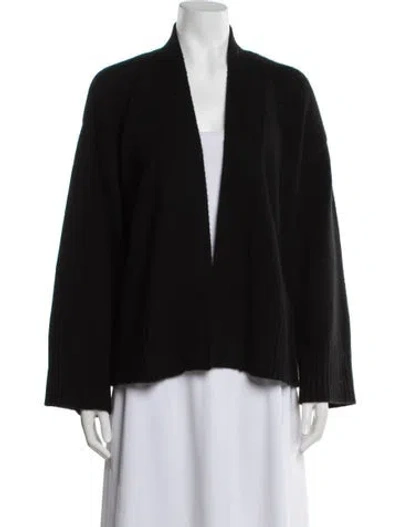 Pre-owned Naadam Cashmere Open Front Sweater W/ Tags In Black