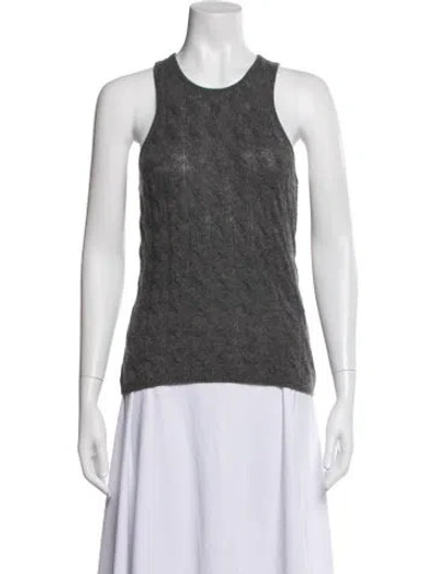 Pre-owned Naadam Cashmere Patterned Sweater In Gray