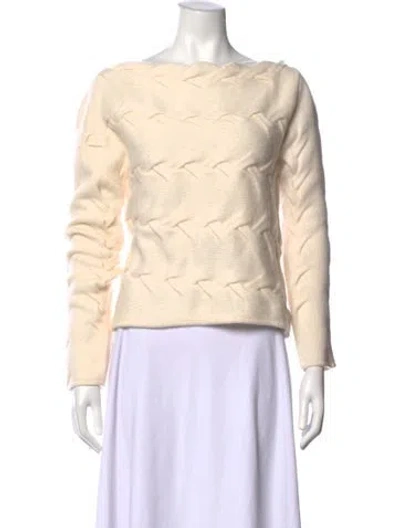 Pre-owned Naadam Cashmere Patterned Sweater W/ Tags In Neutral
