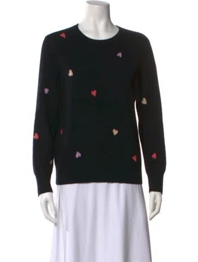 Pre-owned Naadam Cashmere Printed Sweater In Black