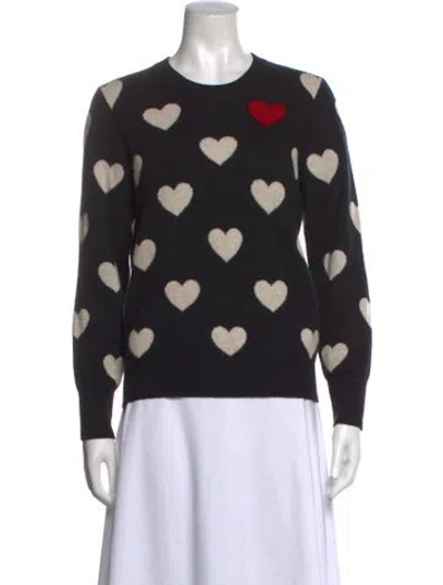 Pre-owned Naadam Cashmere Printed Sweater In Black