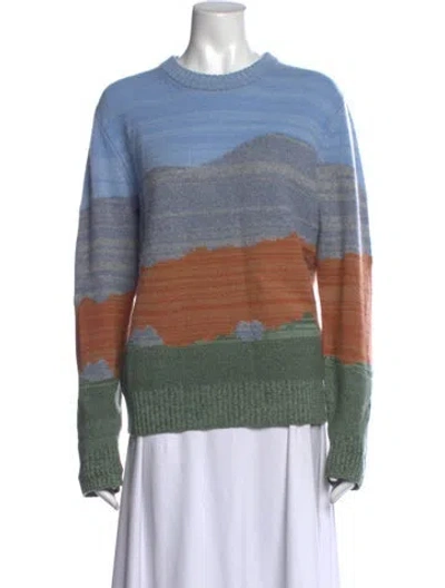 Pre-owned Naadam Cashmere Printed Sweater In Blue