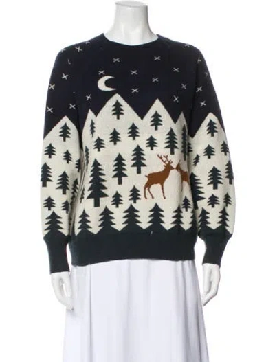 Pre-owned Naadam Cashmere Printed Sweater In Multi