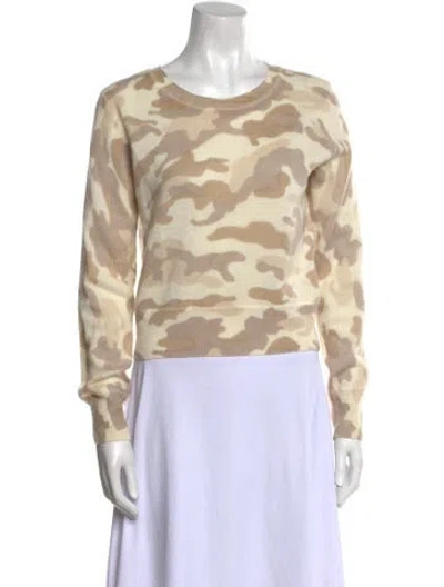 Pre-owned Naadam Cashmere Printed Sweater In Neutral