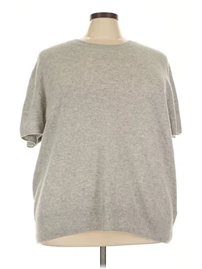 Pre-owned Naadam Cashmere Pullover Sweater In Gray