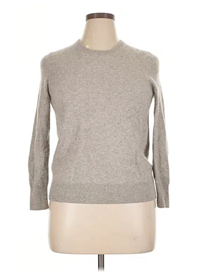 Pre-owned Naadam Cashmere Pullover Sweater In Gray
