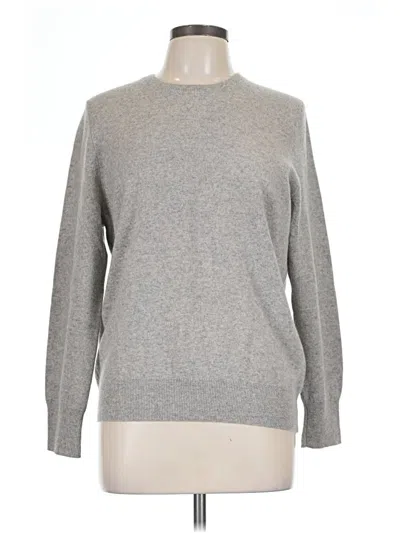 Pre-owned Naadam Cashmere Pullover Sweater In Gray
