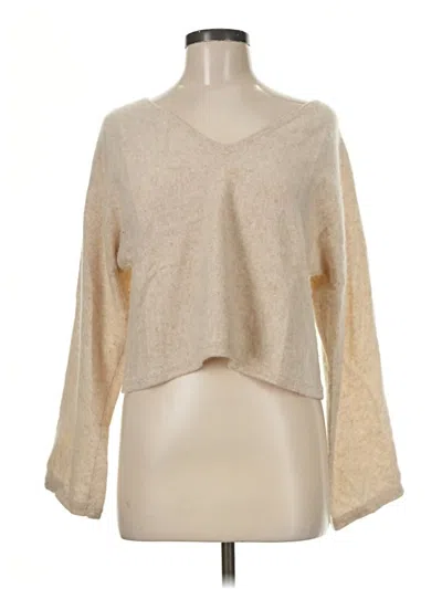 Pre-owned Naadam Cashmere Pullover Sweater In Tan