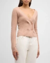 NAADAM CASHMERE RIBBED DOUBLE-BREASTED CARDIGAN