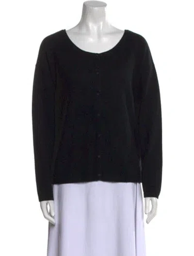 Pre-owned Naadam Cashmere Scoop Neck Sweater In Black