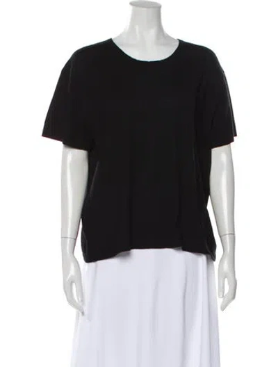 Pre-owned Naadam Cashmere Scoop Neck Sweater In Black