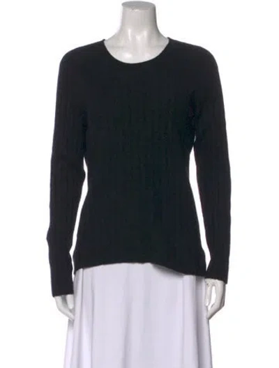 Pre-owned Naadam Cashmere Scoop Neck Sweater In Black