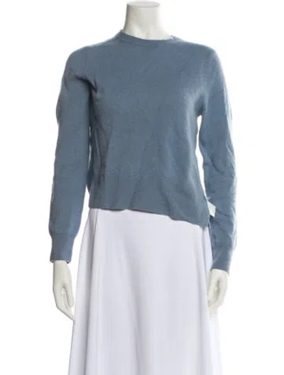 Pre-owned Naadam Cashmere Scoop Neck Sweater In Blue