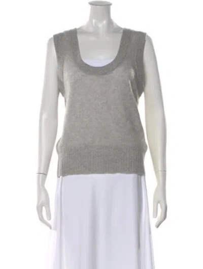 Pre-owned Naadam Cashmere Scoop Neck Sweater In Gray
