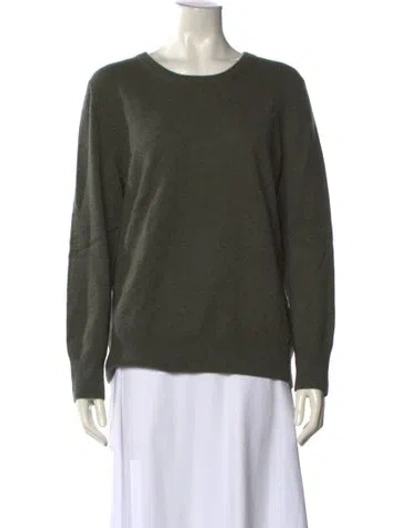Pre-owned Naadam Cashmere Scoop Neck Sweater In Green
