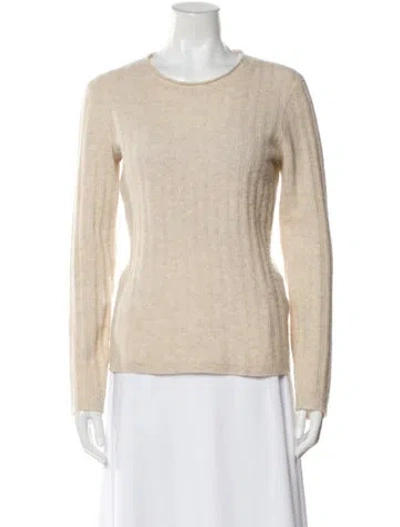 Pre-owned Naadam Cashmere Scoop Neck Sweater In Neutral