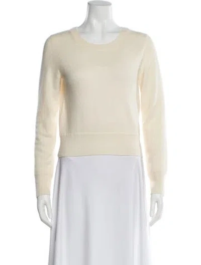 Pre-owned Naadam Cashmere Scoop Neck Sweater In Neutral