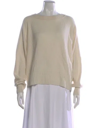 Pre-owned Naadam Cashmere Scoop Neck Sweater In Neutral