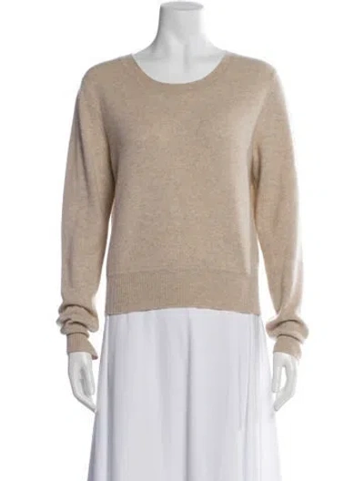 Pre-owned Naadam Cashmere Scoop Neck Sweater In Neutral