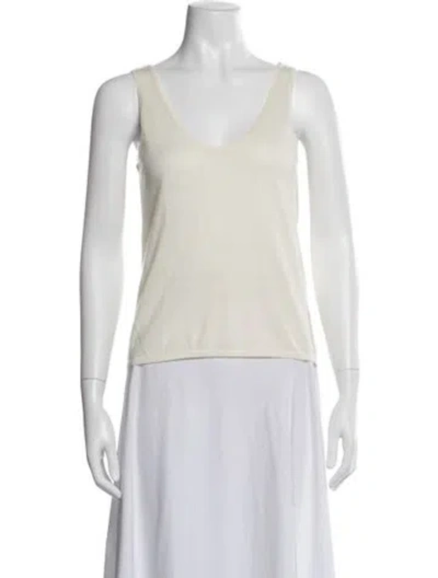 Pre-owned Naadam Cashmere Scoop Neck Sweater In Neutrals