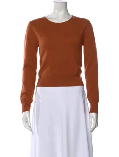 Pre-owned Naadam Cashmere Scoop Neck Sweater In Orange