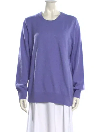 Pre-owned Naadam Cashmere Scoop Neck Sweater In Purple