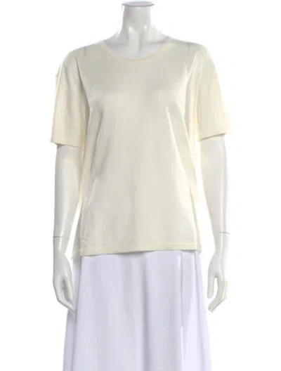 Pre-owned Naadam Cashmere Scoop Neck Sweater W/ Tags In Neutral