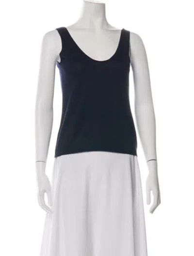 Pre-owned Naadam Cashmere Scoop Neck Sweater In White