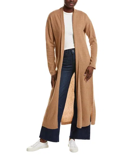 Naadam Cashmere Shawl Collar Cardigan In Brown