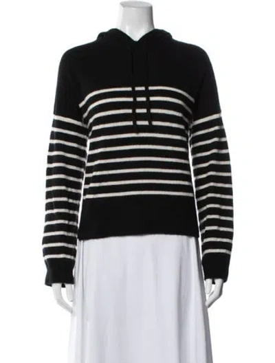 Pre-owned Naadam Cashmere Striped Sweater In Black/blue