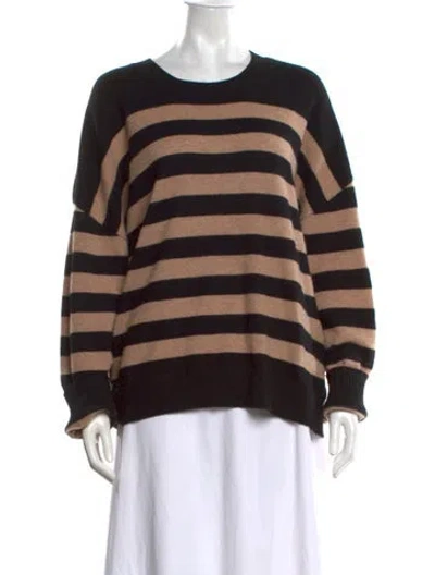 Pre-owned Naadam Cashmere Striped Sweater In Neutrals