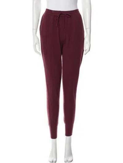 Pre-owned Naadam Cashmere Sweatpants In Burgundy