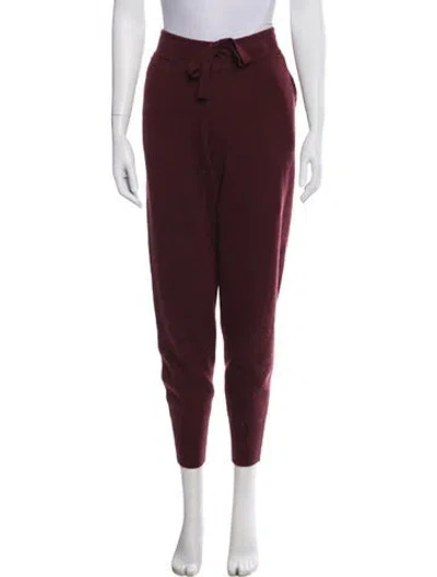 Pre-owned Naadam Cashmere Sweatpants In Burgundy