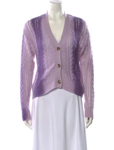 Pre-owned Naadam Cashmere Tie-dye Print Sweater In Purple