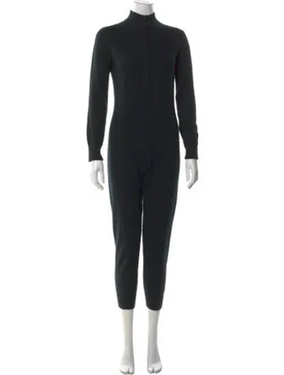 Pre-owned Naadam Cashmere Turtleneck Jumpsuit In Black