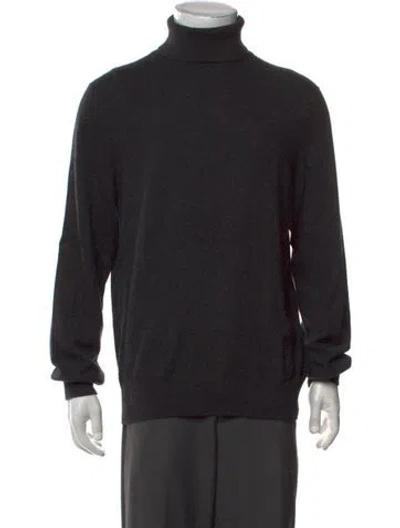 Pre-owned Naadam Cashmere Turtleneck Pullover In Grey