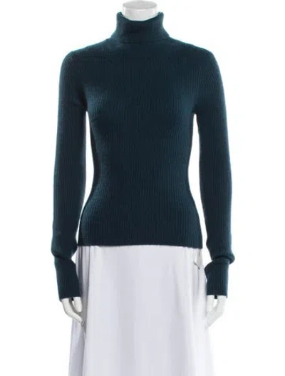 Pre-owned Naadam Cashmere Turtleneck Sweater In Blue