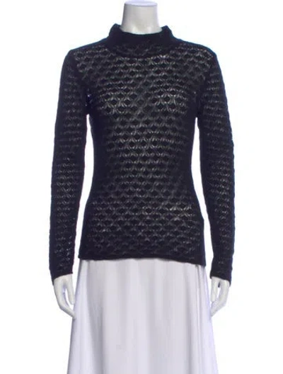 Pre-owned Naadam Cashmere Turtleneck Sweater In Blue