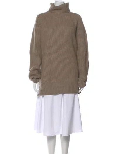 Pre-owned Naadam Cashmere Turtleneck Sweater In Brown