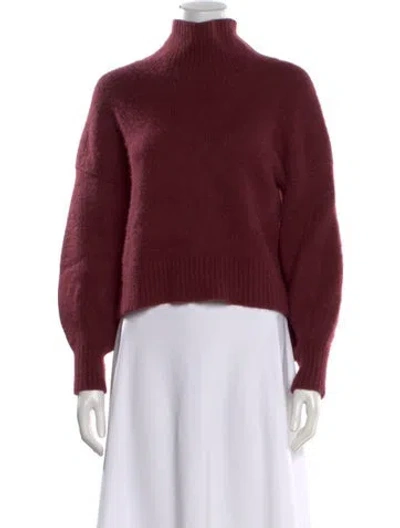 Pre-owned Naadam Cashmere Turtleneck Sweater In Burgundy