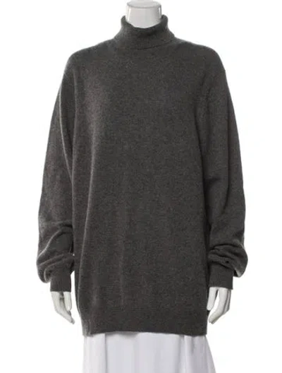 Pre-owned Naadam Cashmere Turtleneck Sweater In Gray